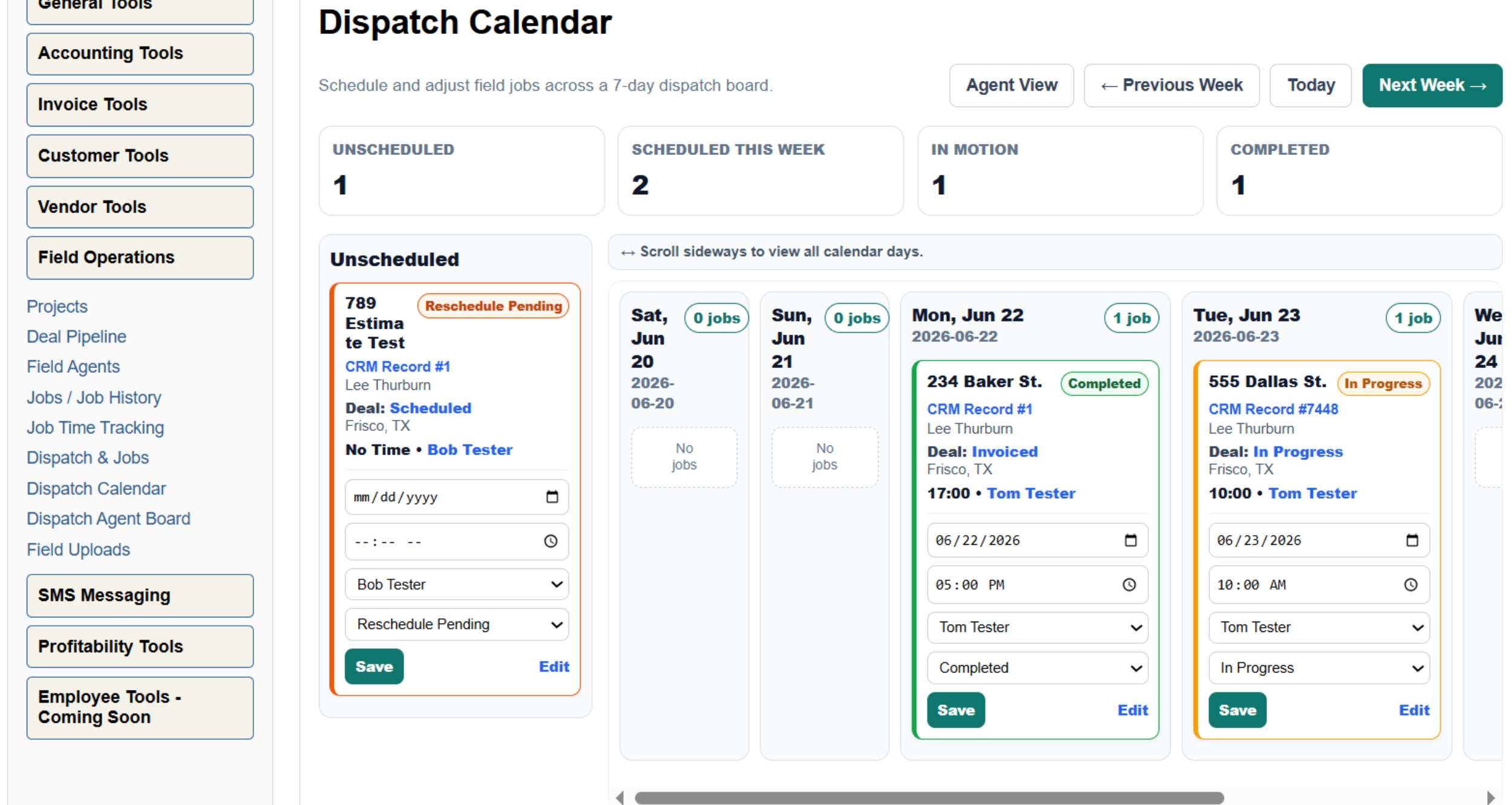 Xbot77 Dispatch Calendar